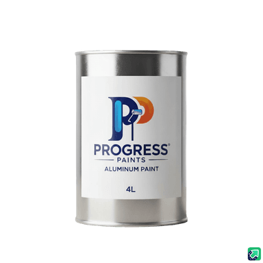 4 litre bucket of Aluminium paint.